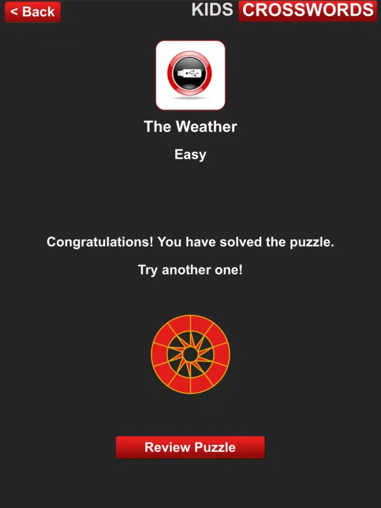Capturas de tela do Kids Crosswords - English(US) iPad 
