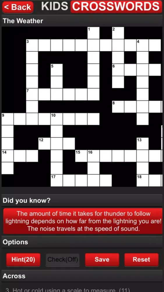 Capturas de tela do Kids Crosswords - English(US)