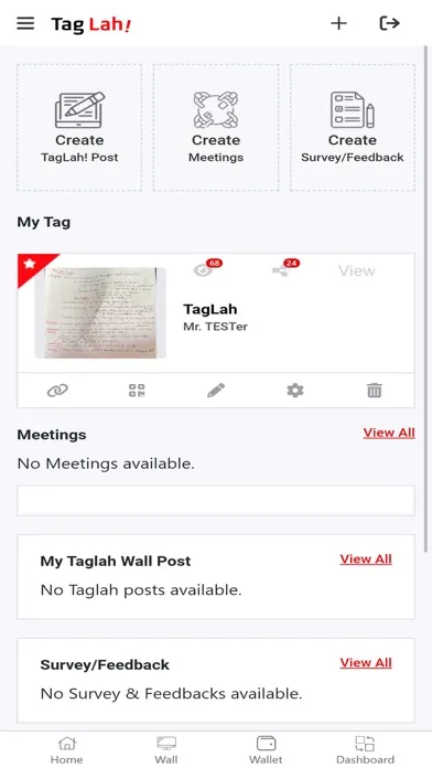 Tangkapan skrin Tag Lah