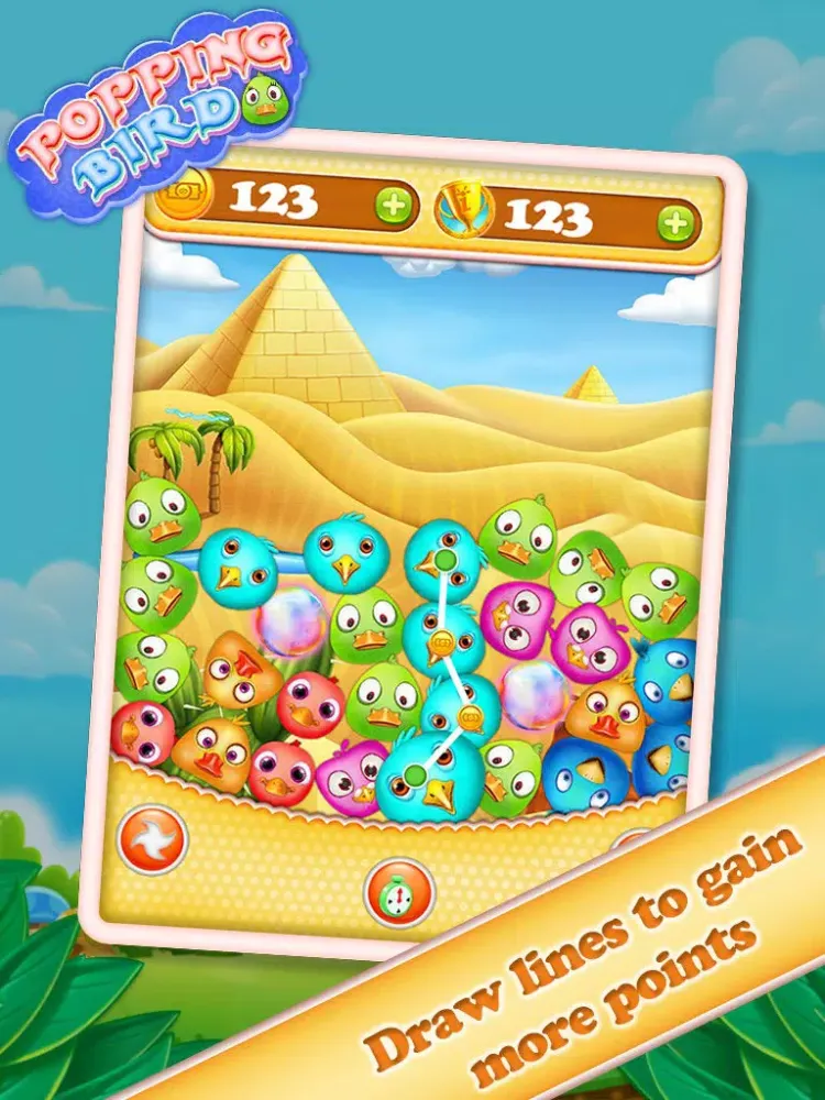 Tangkapan skrin Popping Bird iPad 