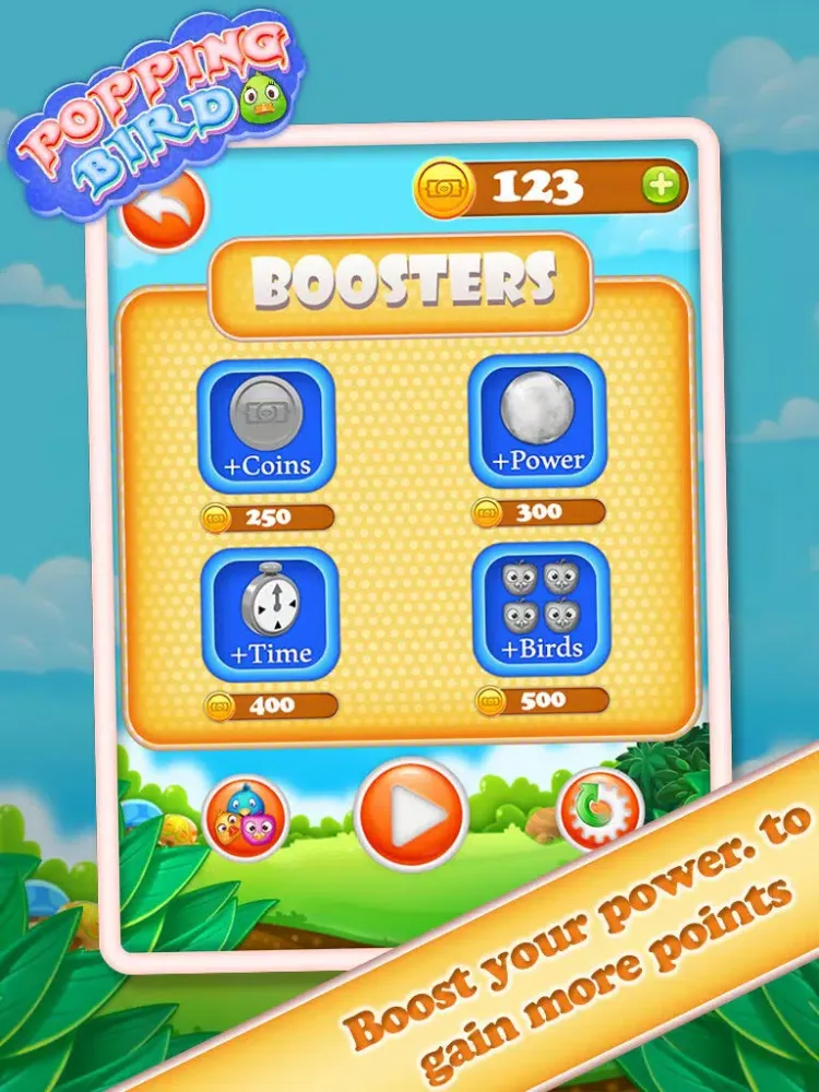 Tangkapan skrin Popping Bird iPad 