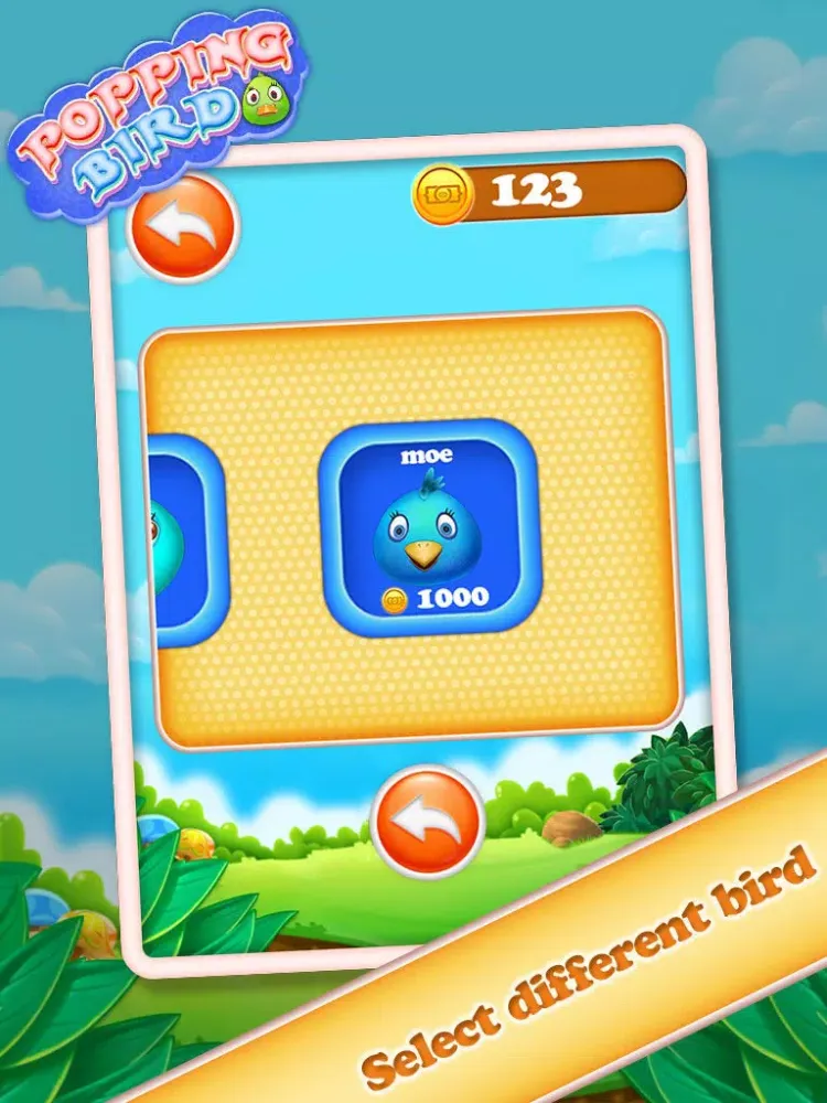 Tangkapan skrin Popping Bird iPad 