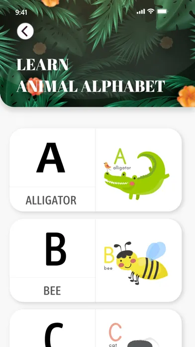 ภาพหน้าจอของ Alphabet ABC with Animal sound