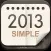 탁상달력2013 : 심플캘린더