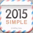 탁상달력2015 : 심플캘린더