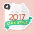 卓上カレンダー2017：キュートカレンダー