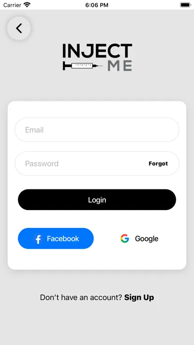 Inject Me App Screenshots