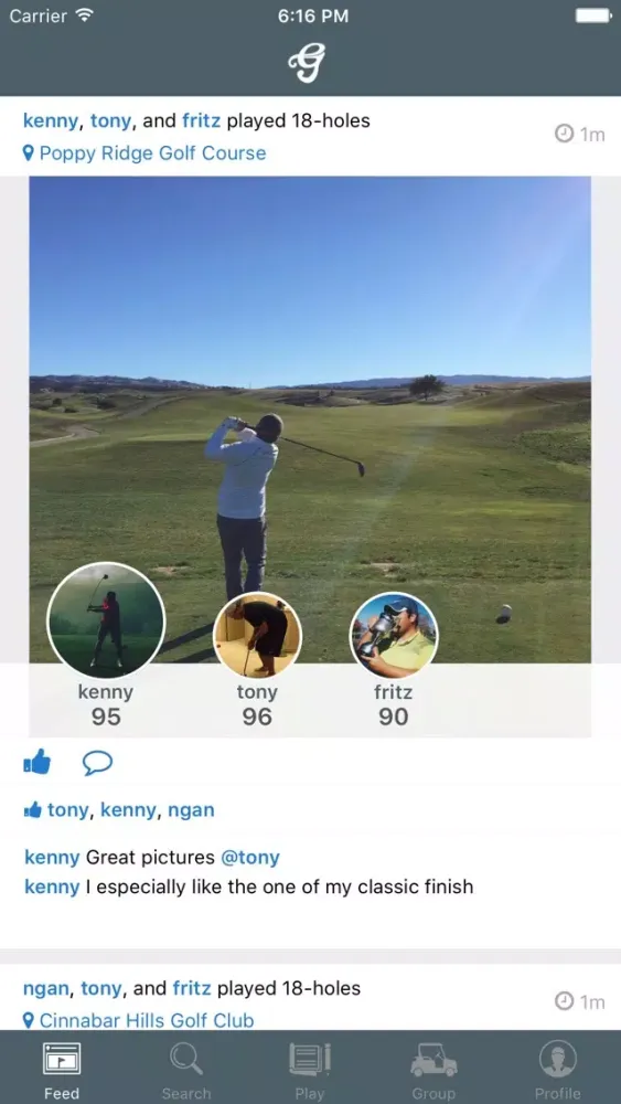 Golfpher - Social Golf, Score Tracker & Handicap 스크린샷