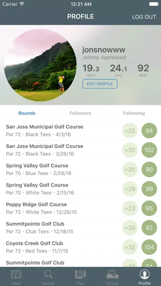 Golfpher - Social Golf, Score Tracker & Handicap 스크린샷