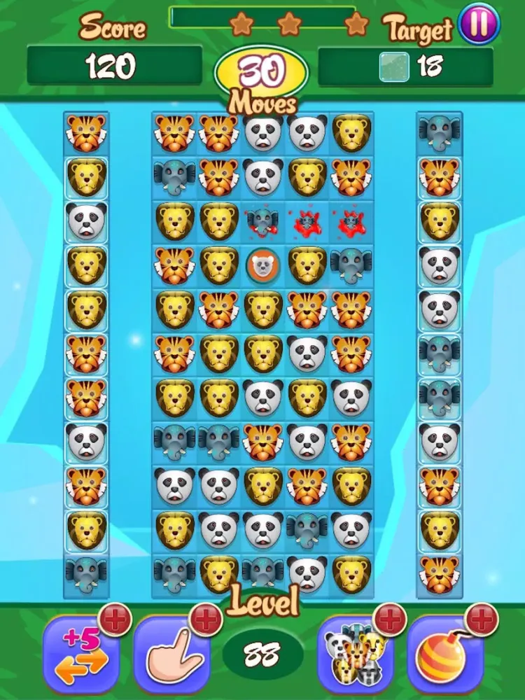 Jungle Joy: Animal Match 3 Pop iPad  سکرین شاٹس