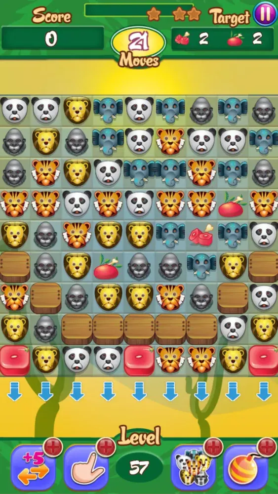 Jungle Joy: Animal Match 3 Pop سکرین شاٹس