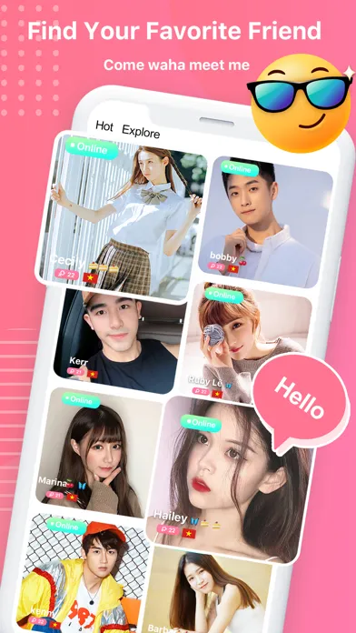 Captures d'écran de Waha - Make friends&Chat