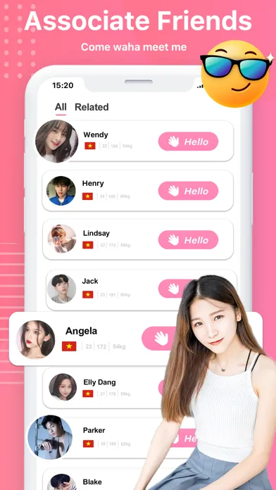 Captures d'écran de Waha - Make friends&Chat