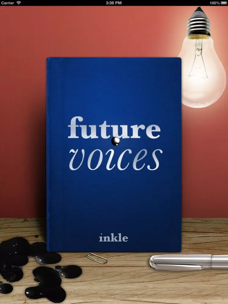 Tangkapan skrin Future Voices iPad 
