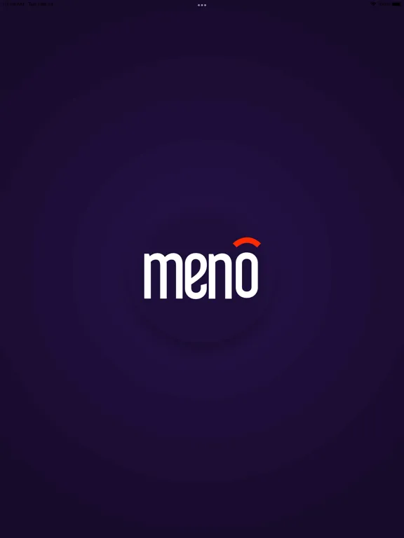 Tangkapan layar Meno iPad 