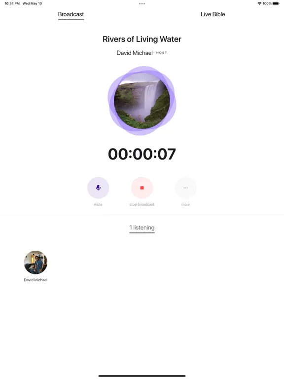 Tangkapan layar Meno iPad 