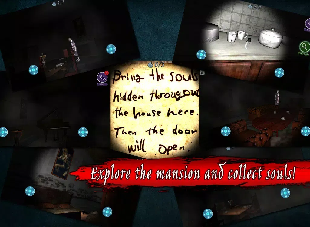 Captures d'écran de 3D Horror Game: The Mansion Of Menace/ Evil Nightmare iPad 