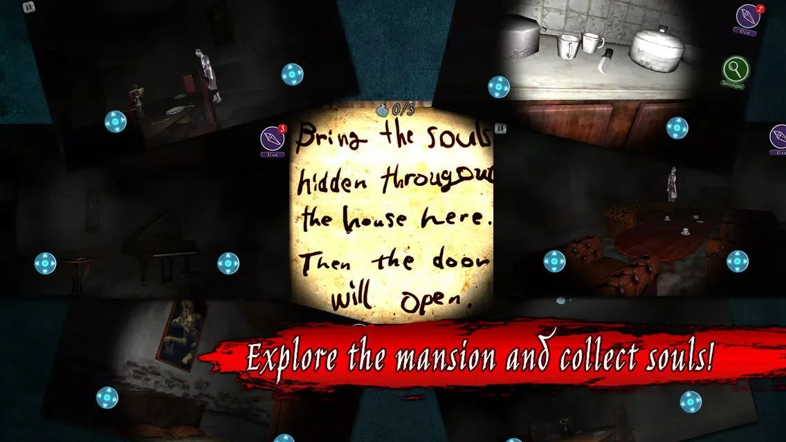 Captures d'écran de 3D Horror Game: The Mansion Of Menace/ Evil Nightmare