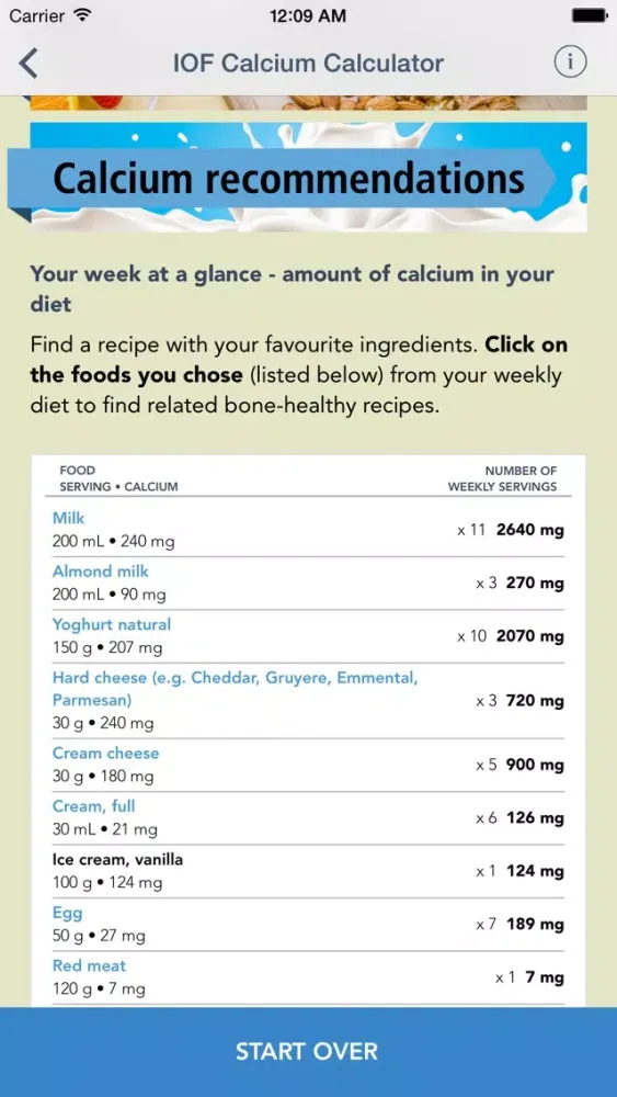 IOF Calcium Calculator应用截图