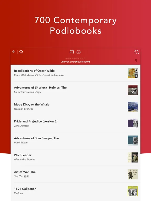 Captures d'écran de Audiobooks HQ + iPad 