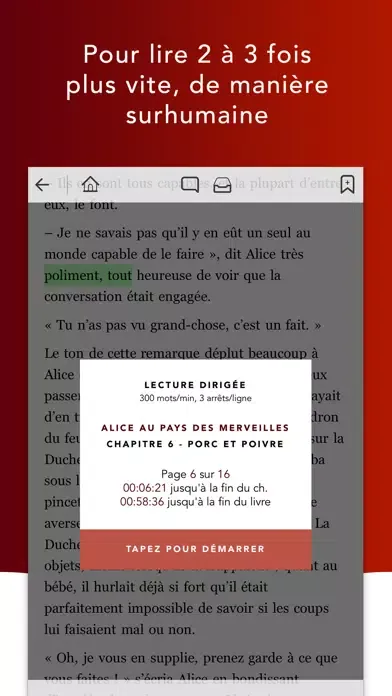 Screenshot di QuickReader Français