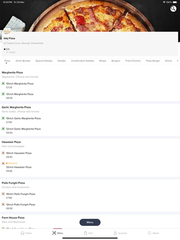Screenshot di Inky Pizza-Order Online iPad 