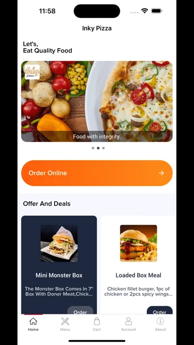 Screenshot di Inky Pizza-Order Online