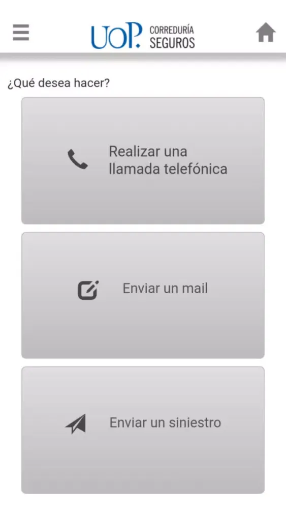 Capturas de pantalla de UOP Correduría