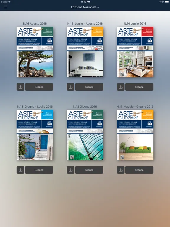 Zrzuty ekranu Aste Giudiziarie Press iPad 