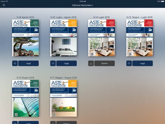 Zrzuty ekranu Aste Giudiziarie Press iPad 