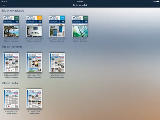 Zrzuty ekranu Aste Giudiziarie Press iPad 