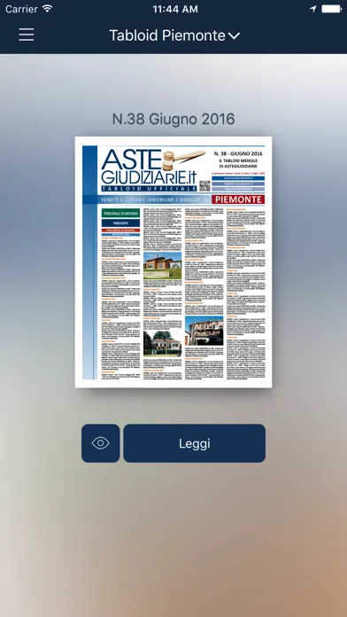 Zrzuty ekranu Aste Giudiziarie Press