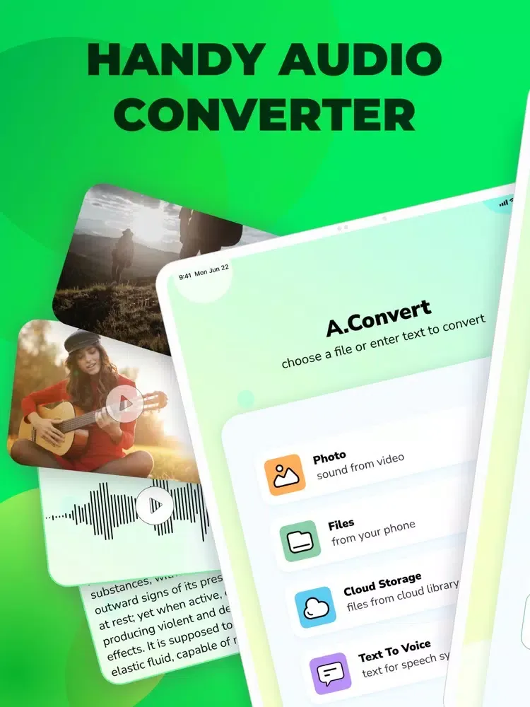 Capturas de pantalla de A.Convert: MP3 File Converter iPad 