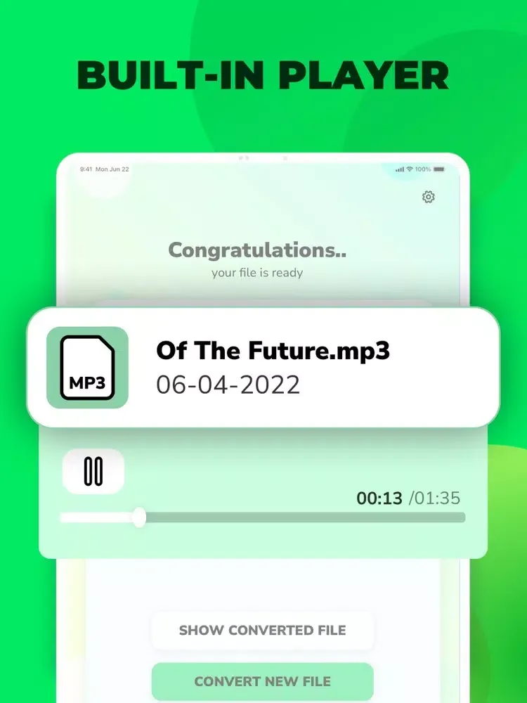 Capturas de pantalla de A.Convert: MP3 File Converter iPad 