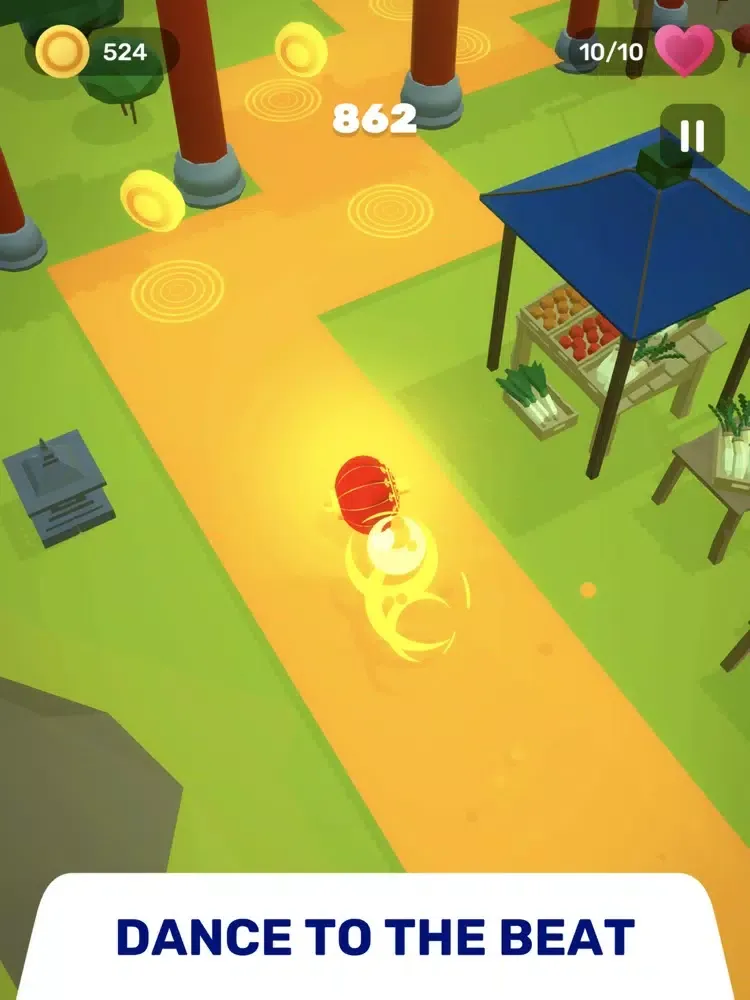 Capturas de tela do Dancing Magic Road - Line Dash iPad 