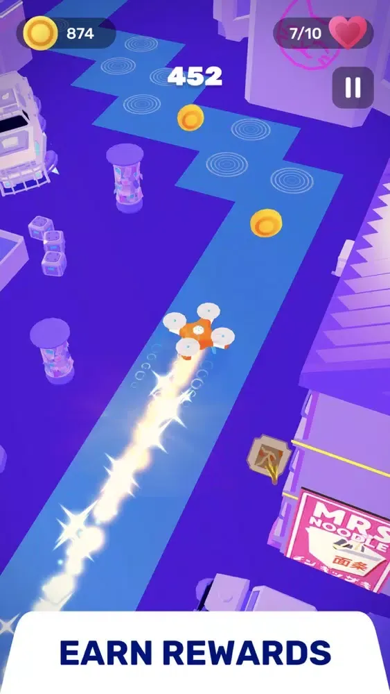 Capturas de tela do Dancing Magic Road - Line Dash