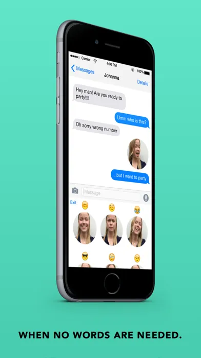 Emoji Face Keyboard — You as a GIF in iMessage应用截图