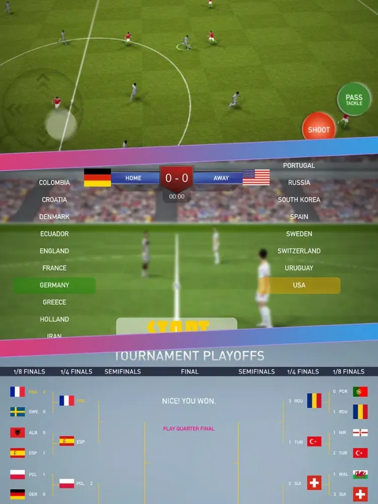 Screenshot di Soccer Game - Pro League Football Tournament iPad 