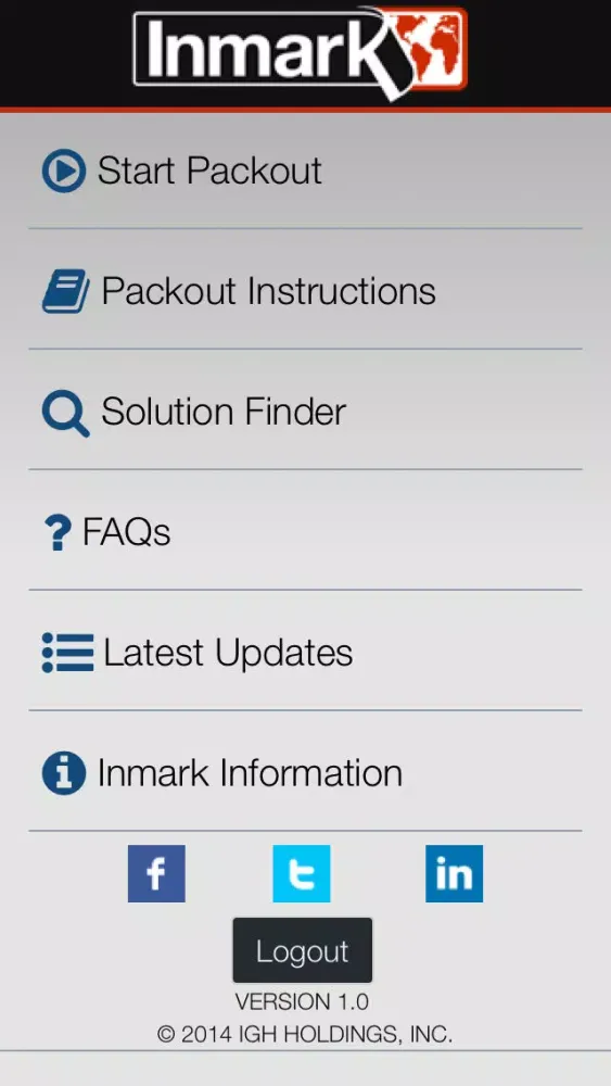 Inmark Packaging App Screenshots