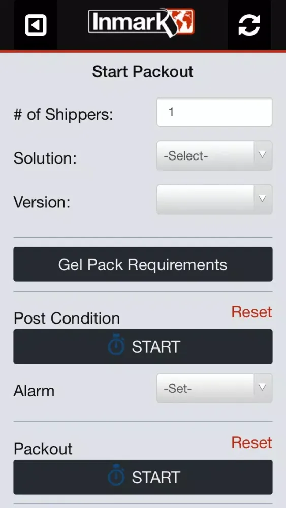 Inmark Packaging App Screenshots
