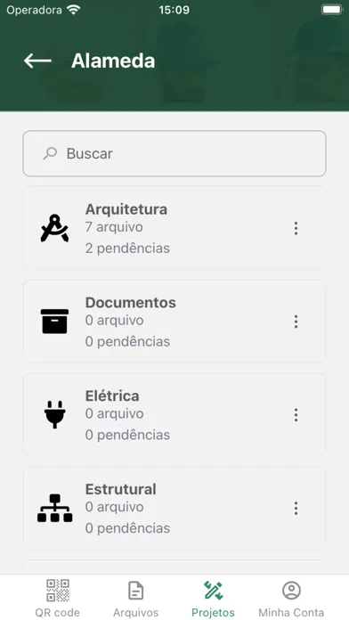 Capturas de tela do INMETA GPA