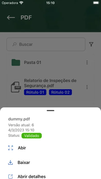 Capturas de tela do INMETA GPA