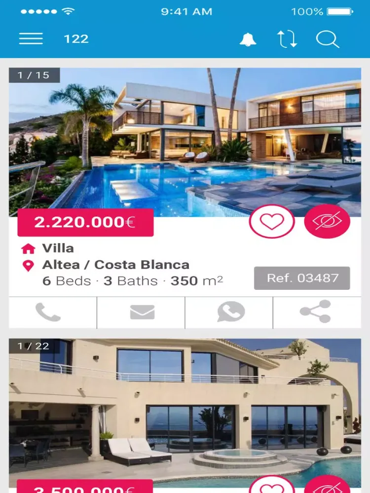 Скриншоты Altea Moraira Villas iPad 