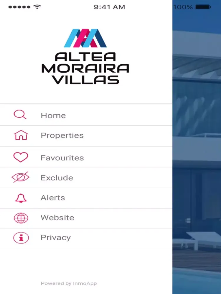 Скриншоты Altea Moraira Villas iPad 