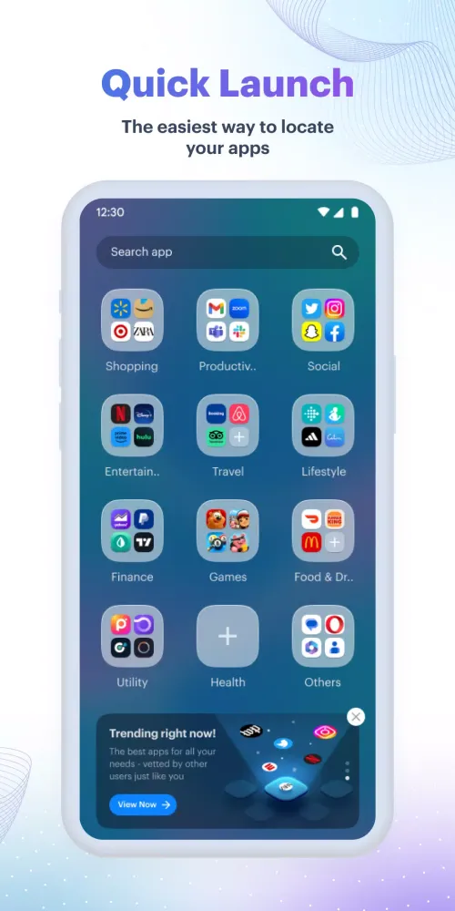 Tangkapan layar FolderWall: All Apps Organizer