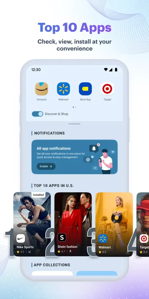 Tangkapan layar FolderWall: All Apps Organizer