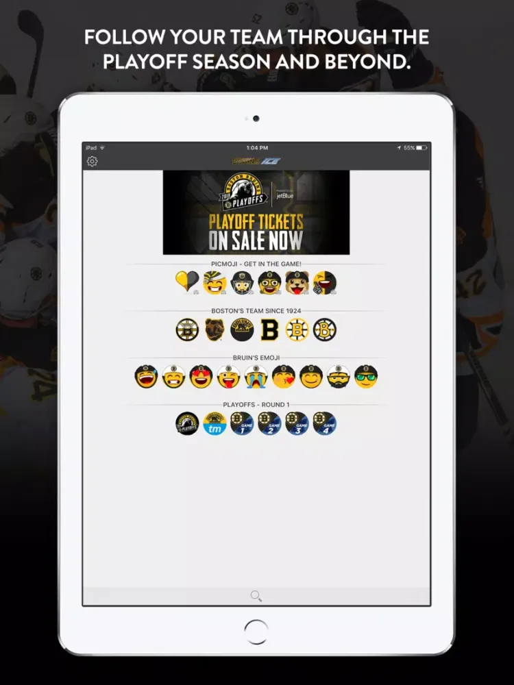 Capturas de pantalla de Bruins ICE iPad 