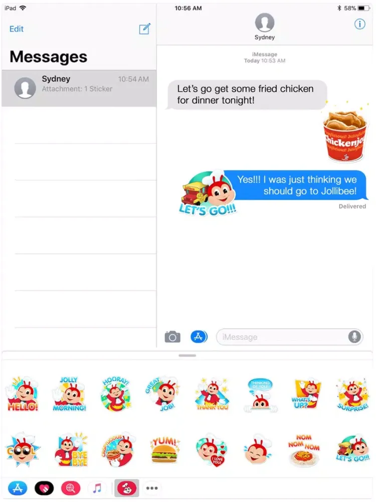 Jollimoji Sticker Pack iPad 應用截圖