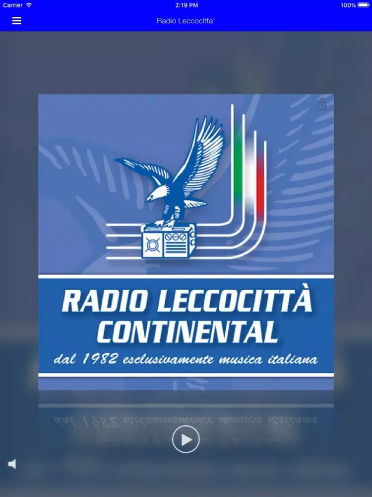 RADIO LECCOCITTA' CONTINENTAL iPad 应用截图