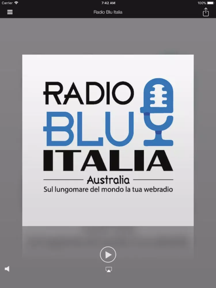 Screenshot di Radio Blu Italia - Australia iPad 